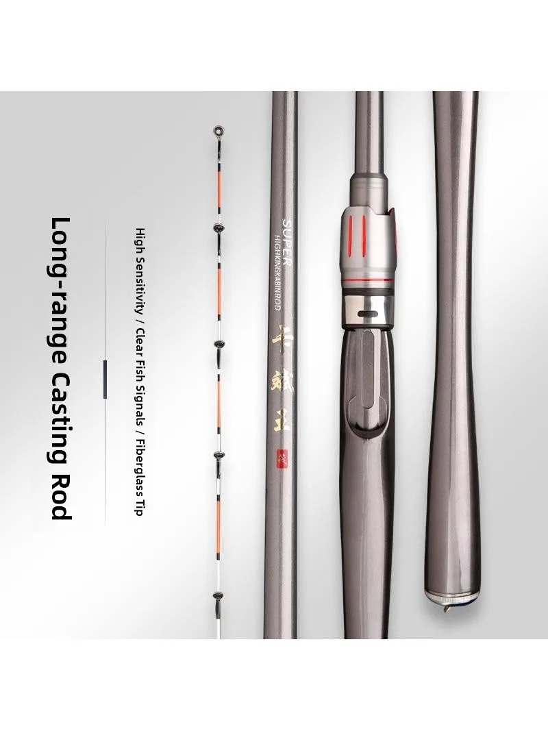 قصبة صيد كربونية جديدة .3 متر 2. متر للصيد من الشاطئ والرمي البعيد، قصبة صلبة معززة للصيد من القوارب، خفيفة الوزن ومحمولة #3