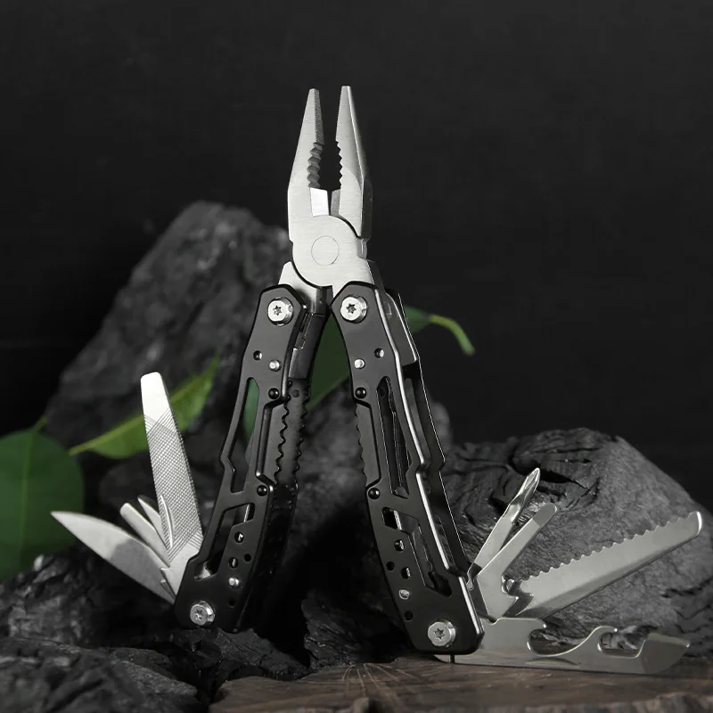 Full Steel Multitool Pliers Heavy Duty Folding Pocket Knife Wire Cutter Tactical EDC Gear for Outdoor Camping Hiking Survival - view 3