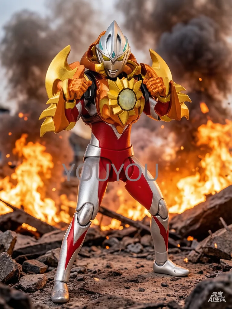 

In Stock Genuine Bandai Ultraman Model Kit SHF Solis Armor Ultraman Arc Anime Action Figure Finished