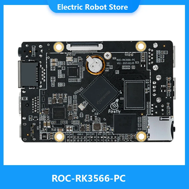 ROC-RK3566-PC Open Source Quad-Core 64-Bit Mini Computer Edge computing Cloud terminal,M.2 Interface,Expandable hard disk