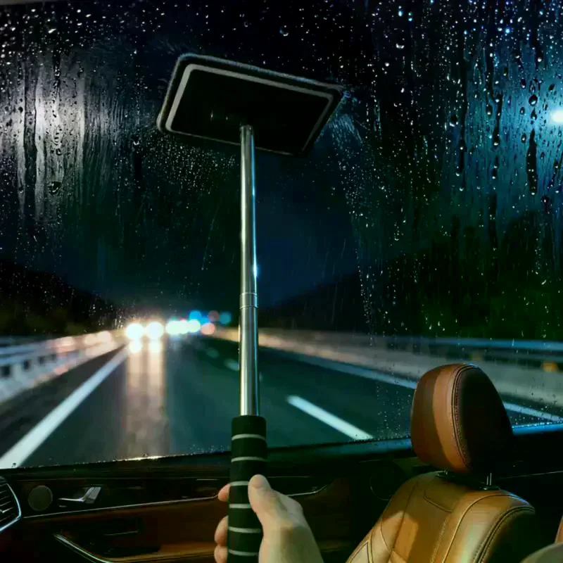 Car Window Cleaner Brush Automobile Windshield Water Scraping Telescopic Automobile Glass Wiper Auto Cleaning Tools