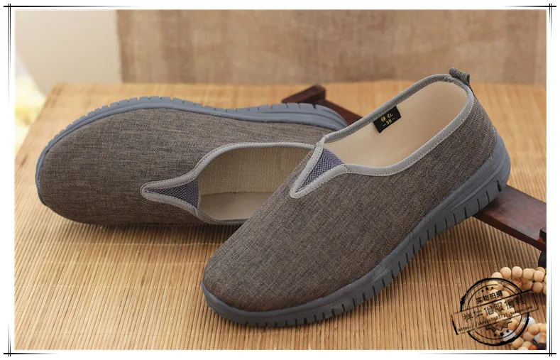 รองเท้ากังฟูเส้าหลินแบบจีน รองเท้าศิลปะการต่อสู้ วูซู รองเท้ากีฬา รองเท้าสำหรับพระสงฆ์