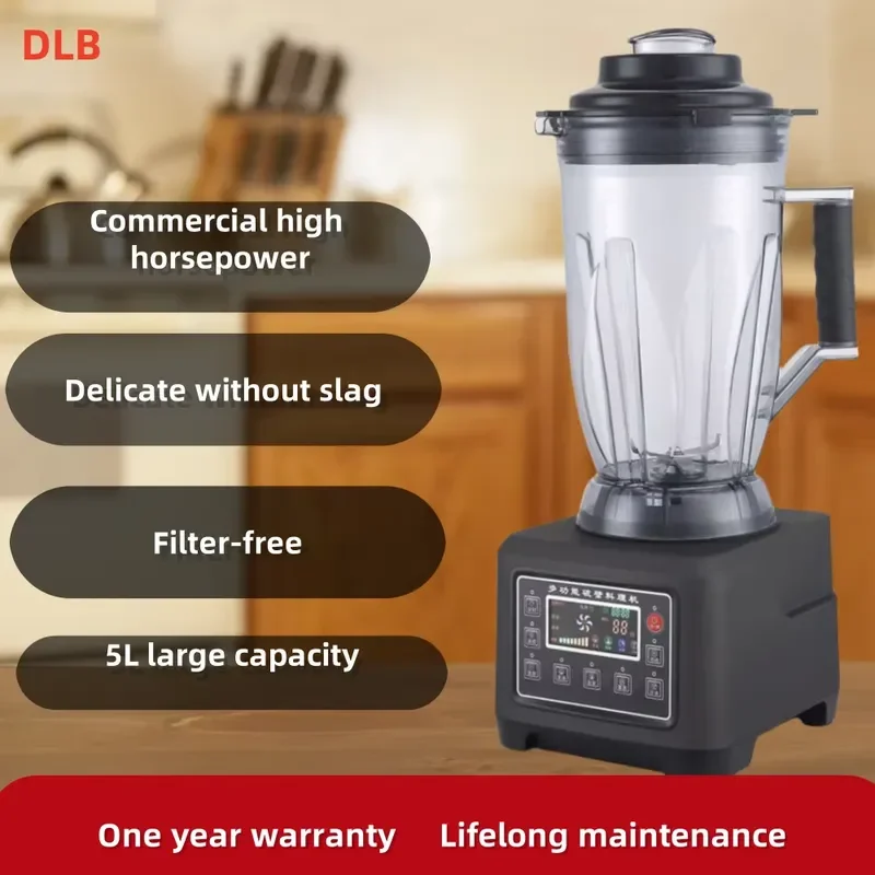 Commercial 5L Smart Juicer Multifunctional Fruit Blender High Capacity Food Processor Kitchen Shake Machine for Business Use