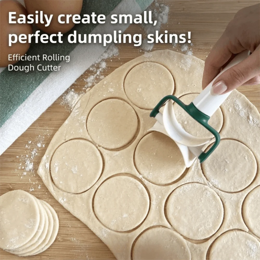 Multi-Purpose Plastic Dough Cutter Small Rolling Cooking Tool Dumpling Wraper Mold Pizza Pastry Cutter Bakeware