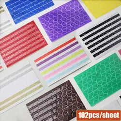 10 Sheets Photo Corner Protectors Picture Frame Stickers Scrapbook Paper Photo Albums Frame Picture Decoration PVC Stickers