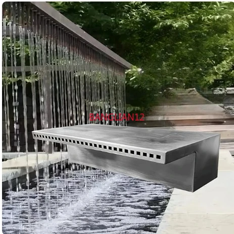

Водопадный излив из нержавеющей стали с пористой струей, имитирующей дождь, для водонепроницаемой стены/стены-водопада
