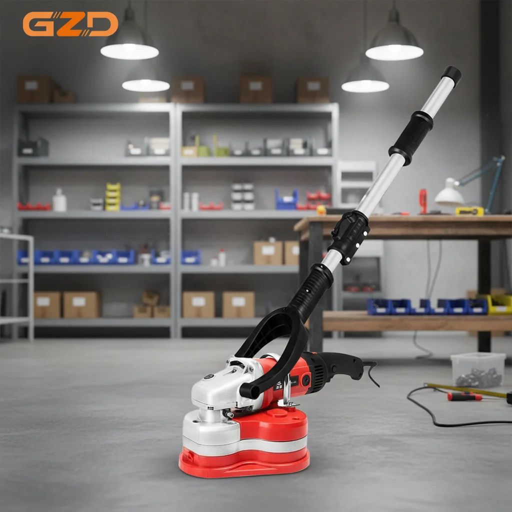 GZD 220V Hand Held Concrete Angle Grinder 3600W Three-head Handheld Concrete Grinding Machine