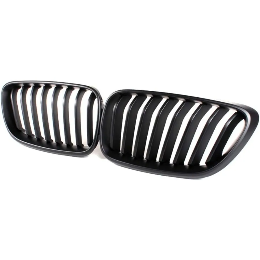 شبكة الكلى الأمامية لسيارات BMW 2 Series F22 F23 F87 M2 220i 228i 235i 20142018 موديل أسود غير لامع بديل عالي الجودة #2