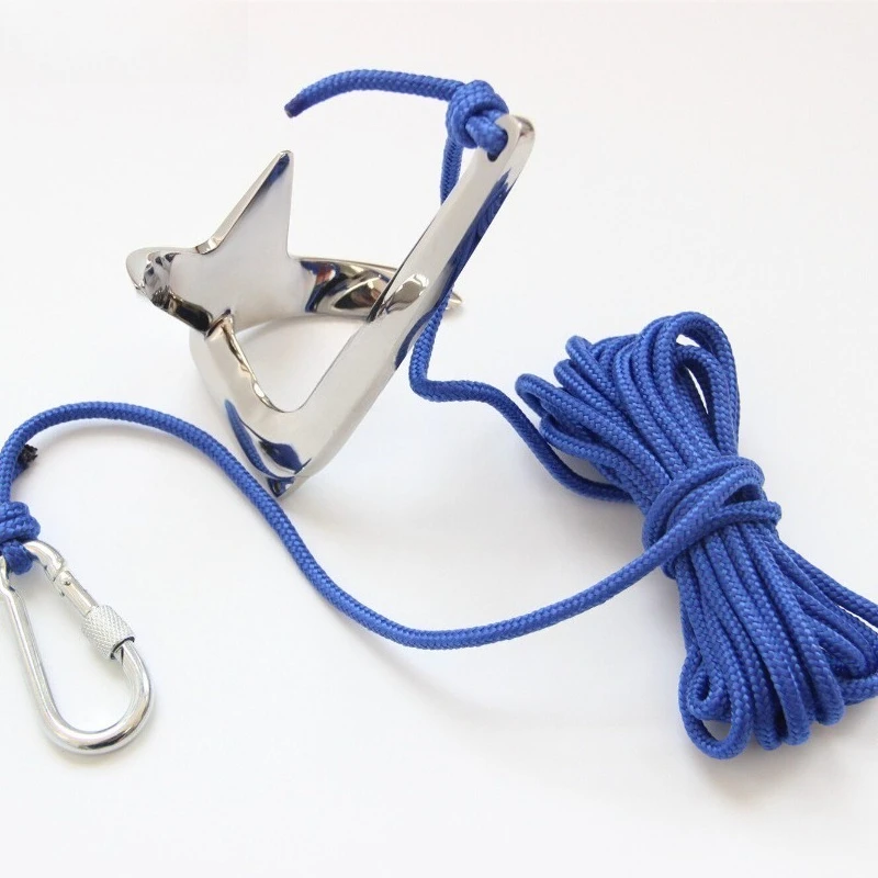 Stainless Steel 316 Bruce Anchor, Suitable for Kayak, Inflatable Boat and Small Vessels