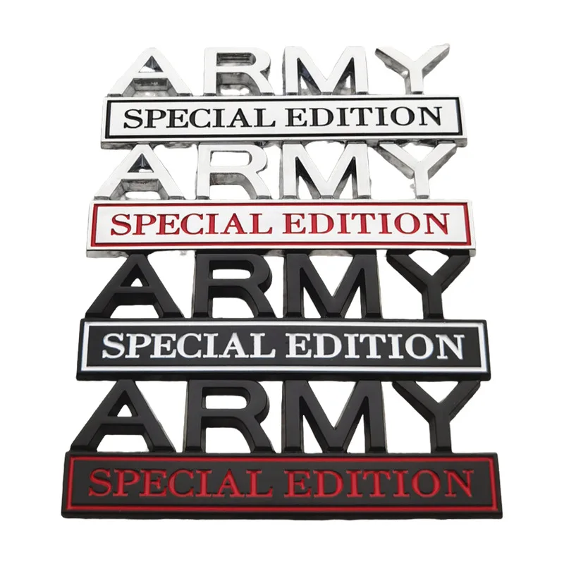 

Zinc Alloy ARMY Fender Badge Metal EDITION Sticker for Car Bike Motorcycle Body Decal