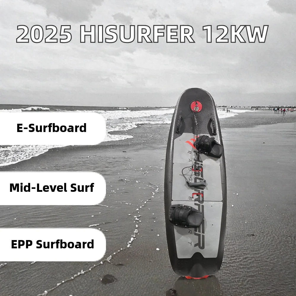 EPP Electric Surfboard Hisurfer Factory Price 12KW Jetsurf 60KM/H CE MSDS ROHS UN38.3 Approved Package Accessories