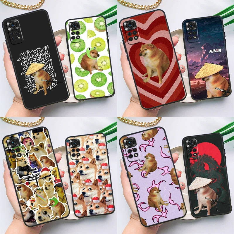 Doge Dog Cheems Meme Case For Xiaomi Redmi Note 11 10 8 9 12 Pro Note 11S 10S 9S 8T Redmi 10 10C 12C 9C 9T Cover