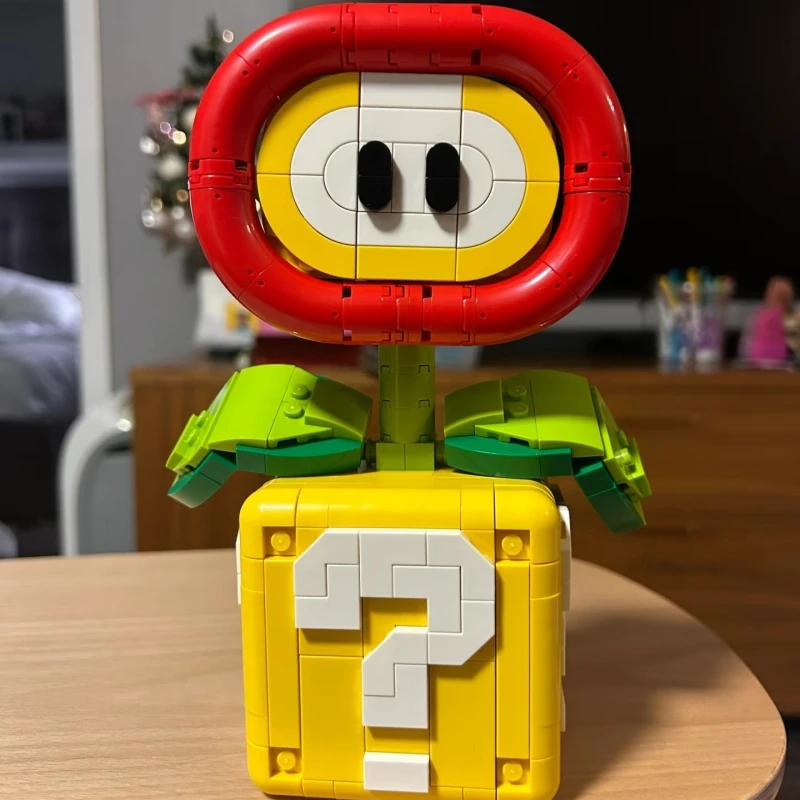 Cannibalism Plant Model Flame Flower Assembly Building Block Brick Compatible 71426 MOC Educational Desktop Ornamen Kid Toy Gift