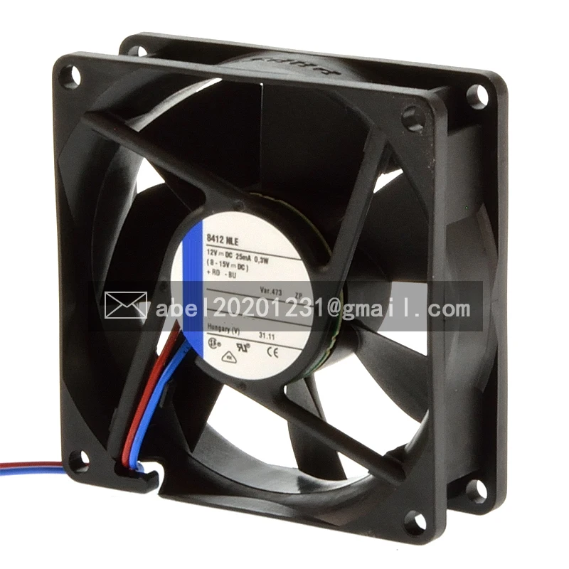 

BRAND NEW 8412NLE 8412 NLE DC 12V ORIGINAL COOLING FAN COOLER 80 x 80 x 25 mm