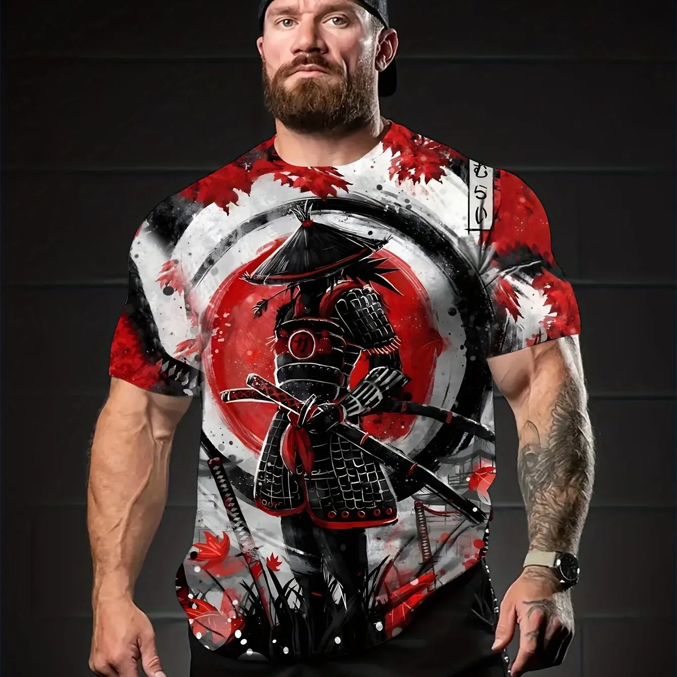 

Summer fashion men's 3D printed fun graffiti t-shirt suitable for outdoor shopping,daily leisure good