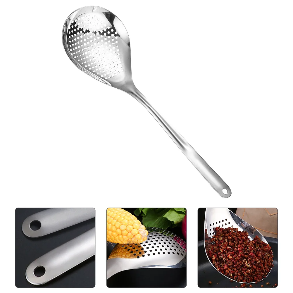 

Stainless Steel Sichuan Pepper Strainer Fine Mesh Hot Pot Skimmer Frying Spoon Food Serving Filter Tool