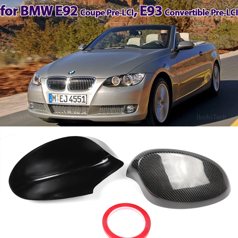 

Real Carbon Fiber Rearview Mirror Cover Wing Side Mirror Cap Fit For BMW 3 Series E92 coupe Pre-LCI E93 Convertible Pre-LCi