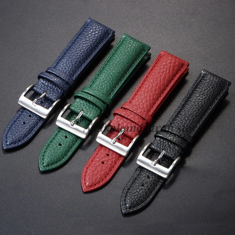 Genuine Calfskin Watch Bands 18mm 20mm 22mm Watch Strap Universal for Men Women Handmade Stitching Soft Leather Wrist Watchband