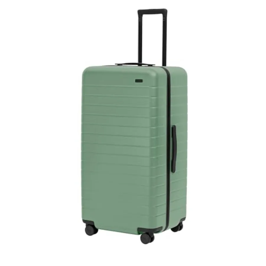 

Luggage, 31 Inch Hardside Suitcase with Spinner Wheels, Lightweight Durable Polycarbonate, Black, TSA Lock, Ideal for Long Trip