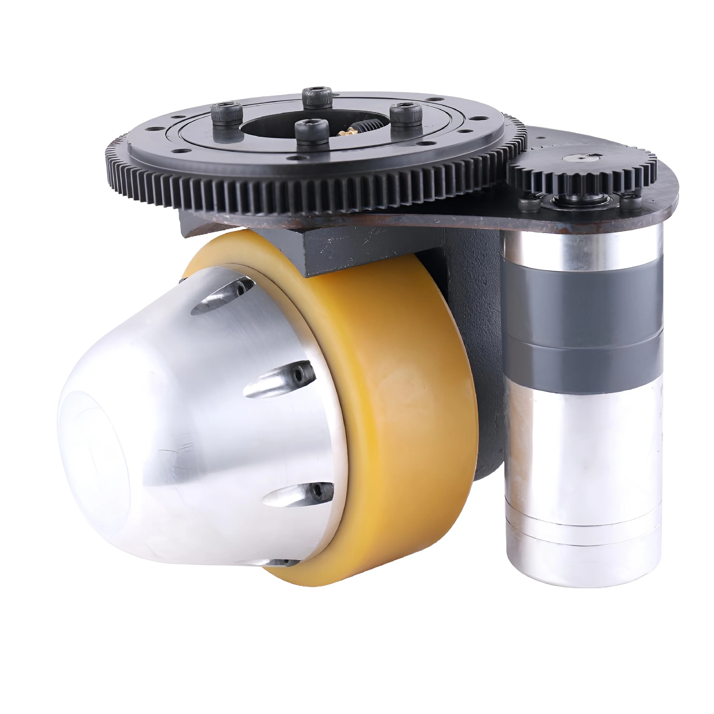 Agv/amr Steerable Drive Wheel Module Waterproof DC 24V Brushless Motor 800W 20A Permanent Magnet 200mm 3000n Electric Bicycle