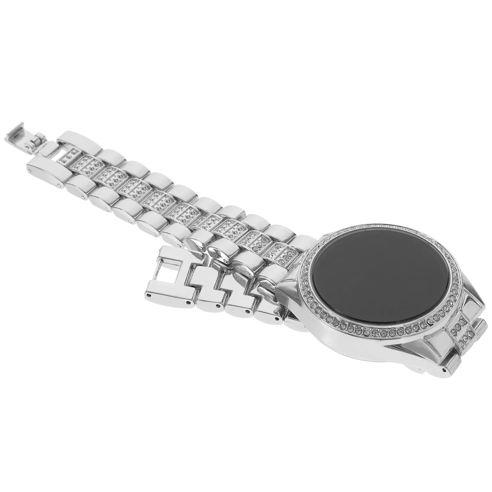 Exquisite Rhinestone Decorative Watch for Women Stylish Fashionable LED Wrist Watch Ideal Gift for Mothers Day Fathers Day