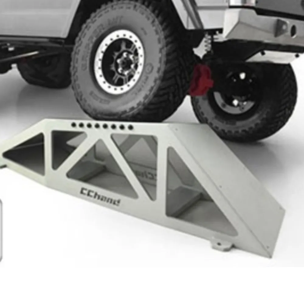 Obstacle todoterreno de Metal para camioneta de coche trepador de control remoto, pieza de mejora TAMIYA AXIAL JK, bricolaje, 1/10