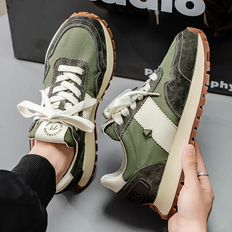 

Универсальные мужские кроссовки для отдыха, мужские легкие удобные спортивные прогулочные туфли, модные высококачественные массивные туфли, мужская обувь