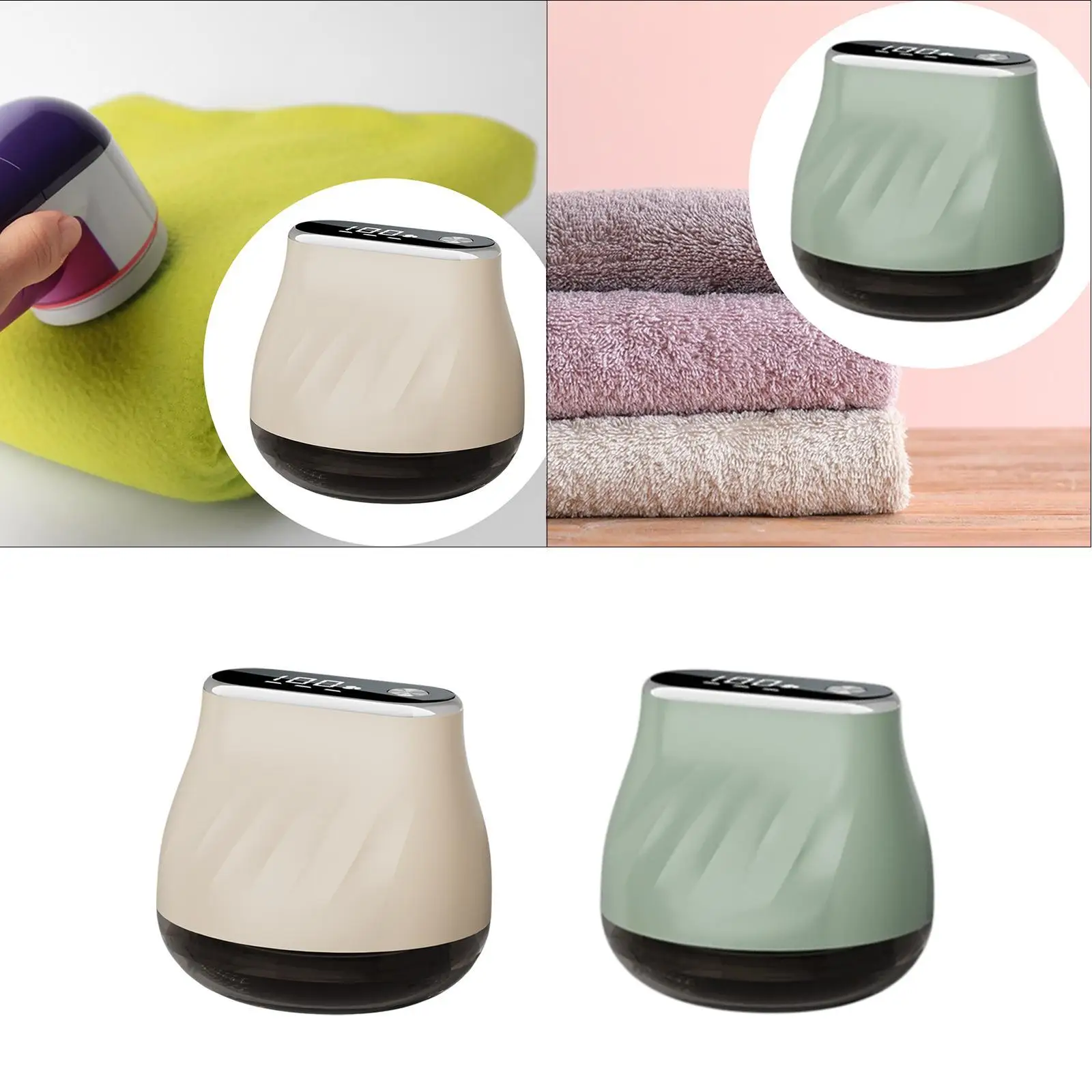 Electric Lint Remover Rechargeable Portable with LED Digital Display Fabric Shaver for Clothes Carpet Furniture Sweater Blanket