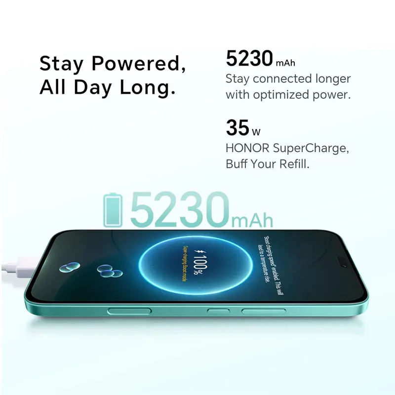 HONOR 400 Lite 5G Smartphone Global Version Dimensity 7025 Ultra 6.7" 120Hz AMOLED Screen 108MP Camera 5230mAh 35W SuperCharge image 5