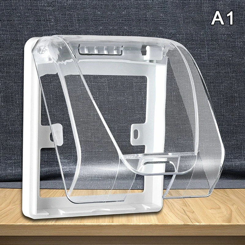 Outdoor 86 Type Water-Proof Socket Box, Ideal Rain-Resistant Cover for Charging Socket Switch Protection