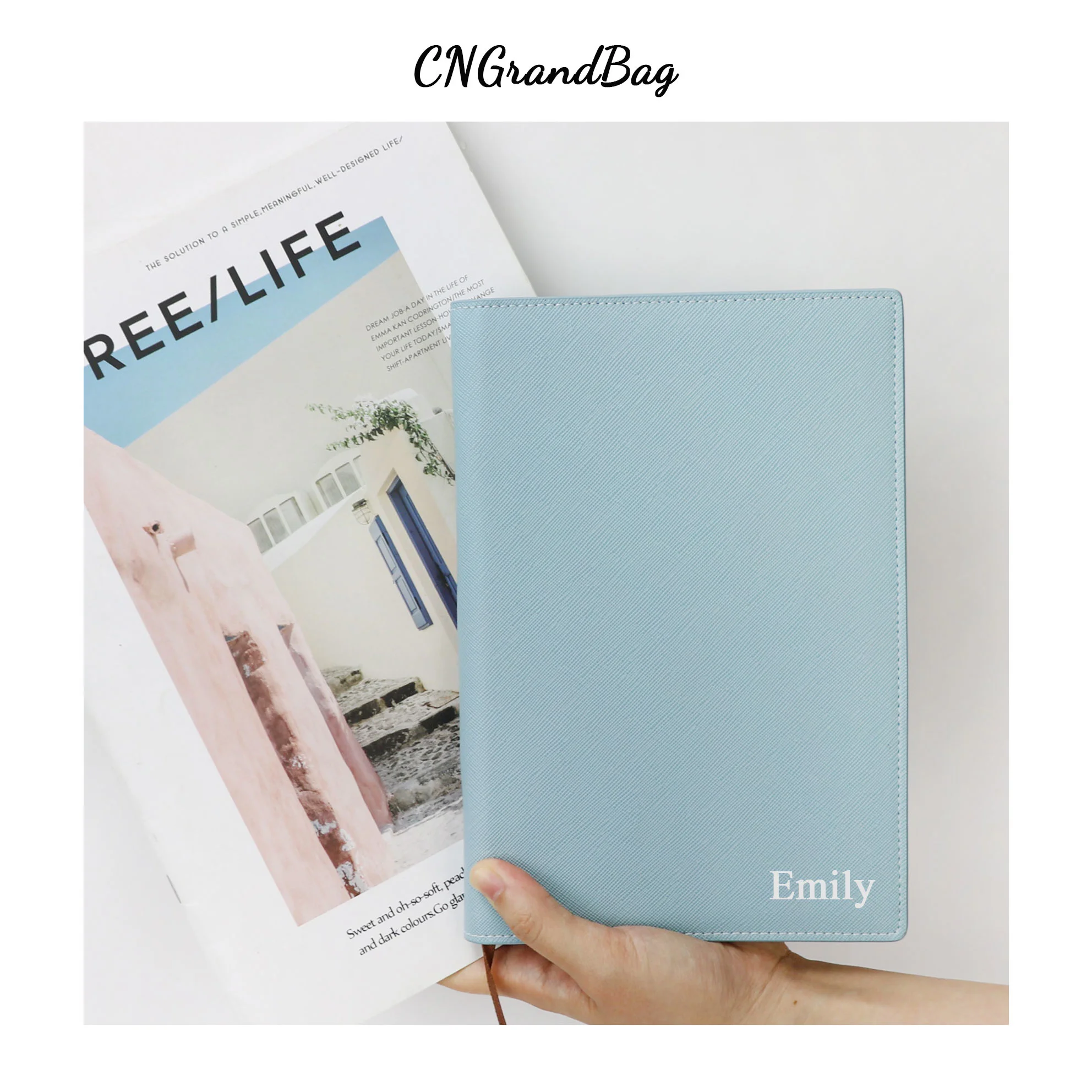 Cuaderno de cuero sintético con letras personalizadas, cuaderno A5 con patrón de cocodrilo, diario, Agenda, suministros de oficina, regalo