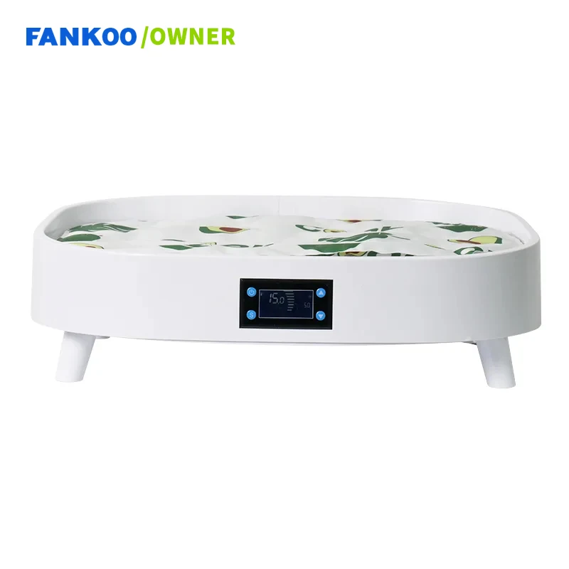 All Season Smart Pet Heating Cooling Bed with Bluetooth Speaker, Digital Temp Display, Washable Bed for Small Pets