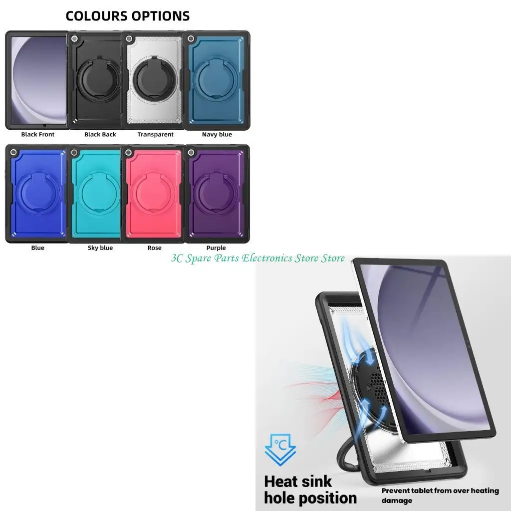 

SZ вращающийся на 360 градусов чехол-подставка для Tab A9 11 дюймов 2023 противоударный чехол вращающаяся подставка для