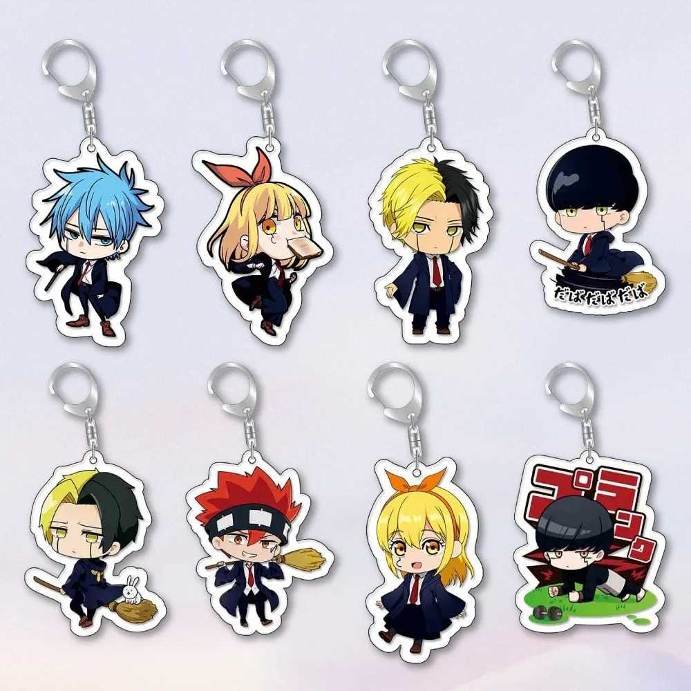 

Diy Anime Mashle Magic and Muscles Lemon Irvine Cute Cartoons Acrylic Keychain Peripherals Backpack Pendant Jewelry Holiday Gift