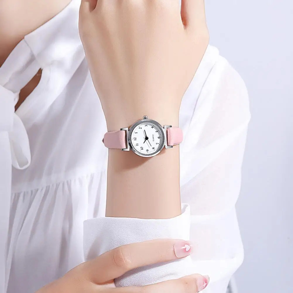 Women Watch Ladies Watch Elegant Quartz Wristwatch with Adjustable Faux Leather Strap High Accuracy Timekeeping for Precision