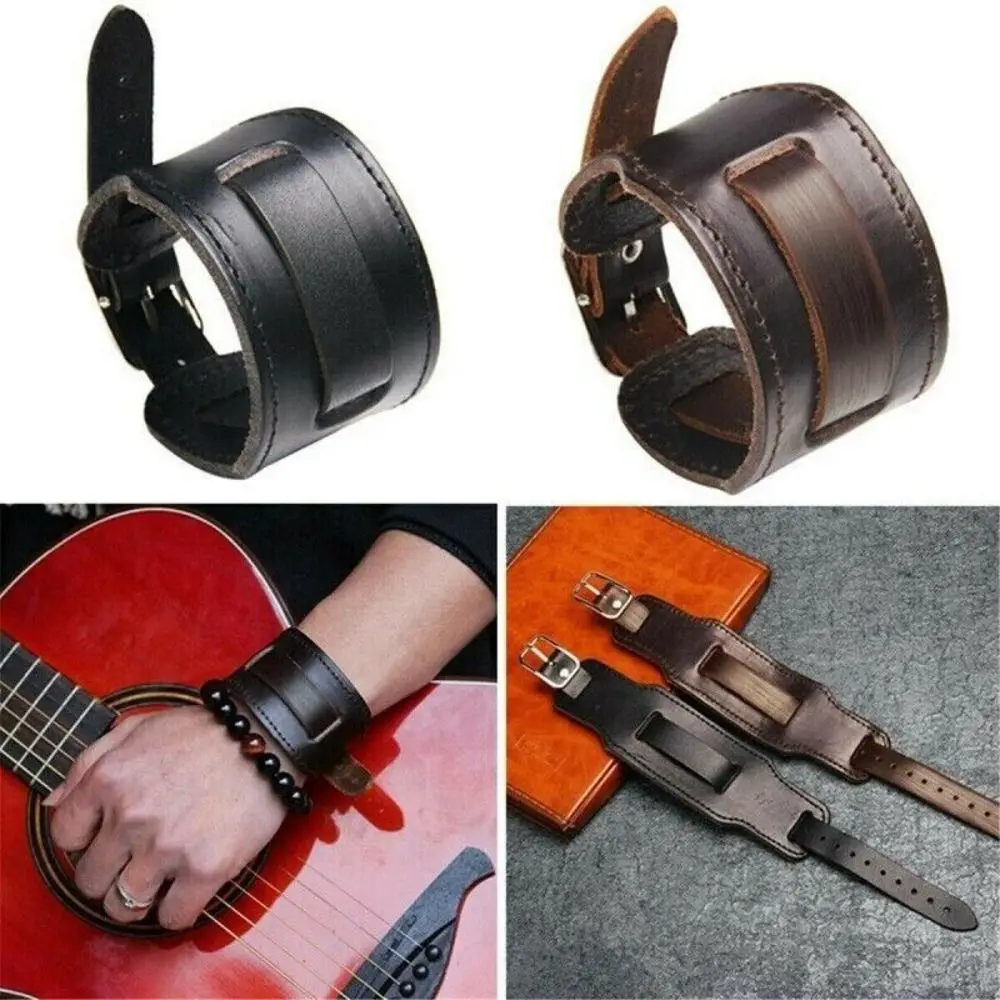 New Leather Cowhide Bracelet Retro Punk Watchband Unisex Bracelet Watch