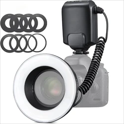 Original ML-150II ML150II Macro LED Ring Flash Speedlite GN12 5800K±200K for Sony Canon Nikon Fuji Olympus Panasonic DSLR Camera