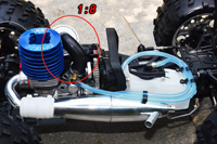 Plastic Air Filter Cleaner & Element Sponge Fit SH.28 Engine for 1:8 RC Cars Redcat Arrma HSP Himoto Losi 8IGHT HPI Kyosho Parts