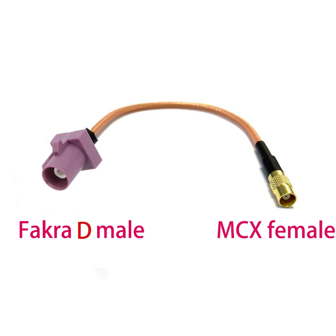 1PC Fakra D Male Female Purple Color To MCX Jack Plug Straight  Pigtail Cable Adapter RG316 15cm 6inch/30cm/50cm Wholesale NEW
