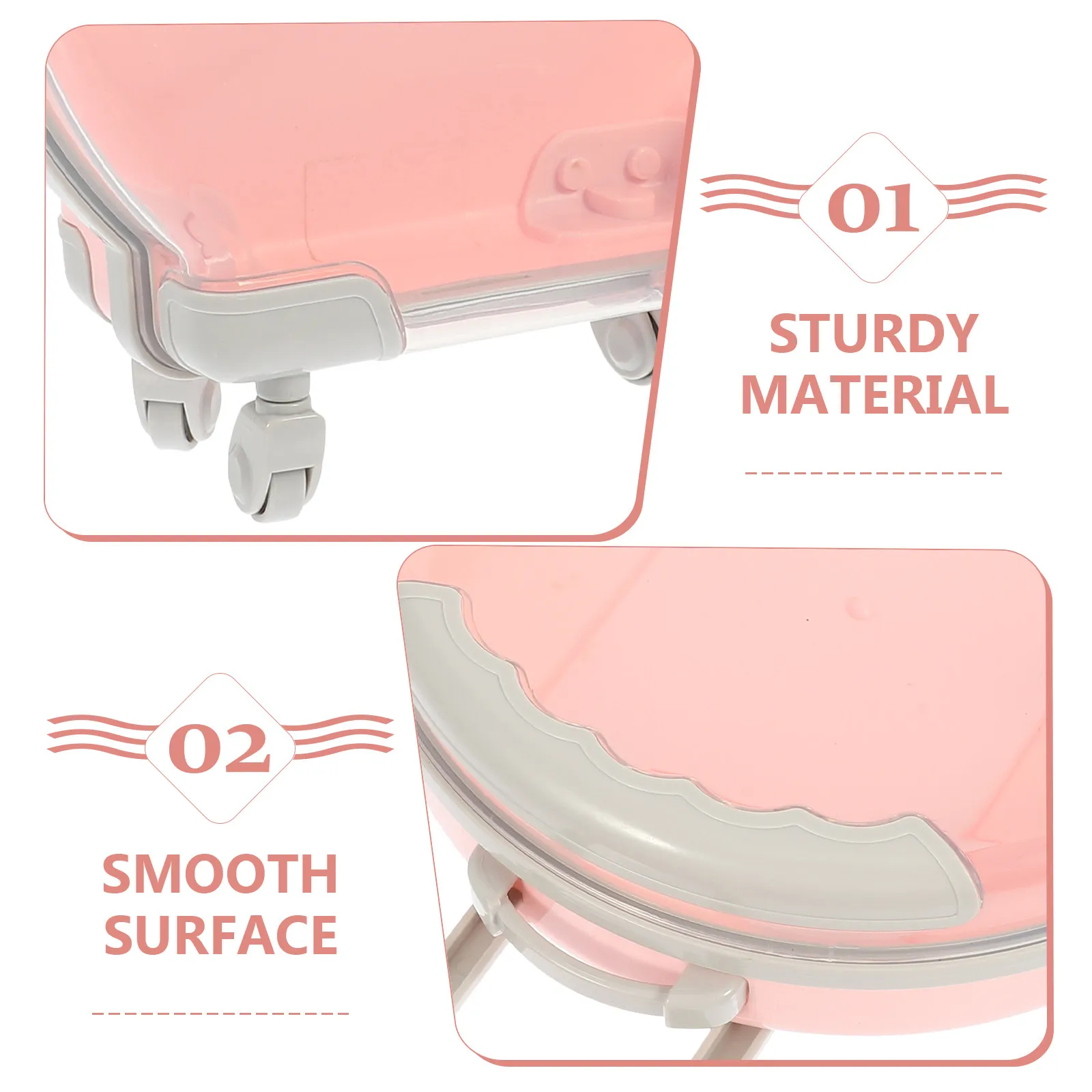 

Мини-чемодан яркого цвета для ролевых игр, декоративный чемоданчик для дома, подарок для детей, мини-ящик для хранения, игровой домик для малышей