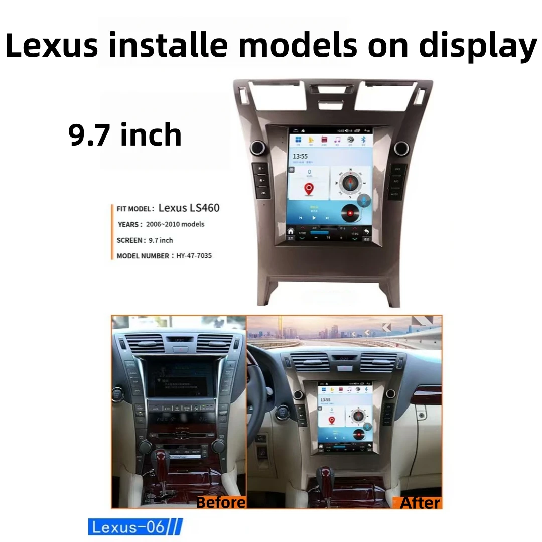 Qualcomm Touch Screen For Lexus LS460 2006 2007 2008-2011 9.7