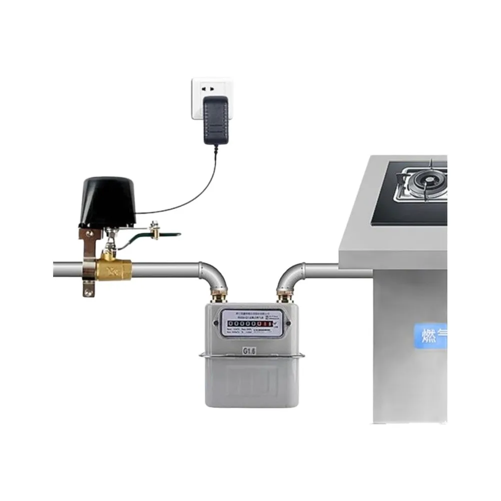 For Smart Water Valve with WiFi Connectivity for Tuya and For Alexa Integration Manual Clutch Pull Ring and Auto Timer