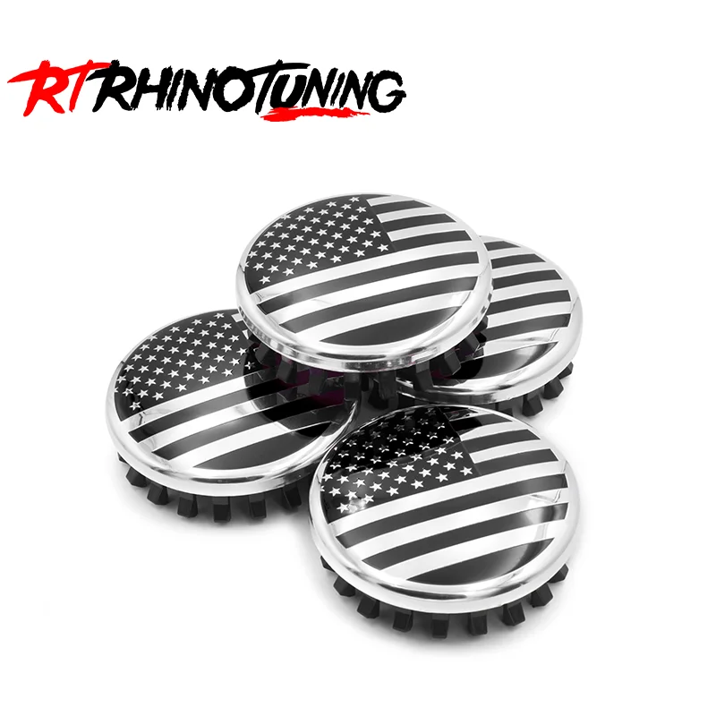 Комплект из 4 колпачков для колесных дисков RhinoTuning, внешний диаметр 83 мм/3,27 дюйма, внутренний диаметр 77 мм/3,03 дюйма, наклейки на ступицы, детали для модификации, аксессуары для стайлинга автомобиля