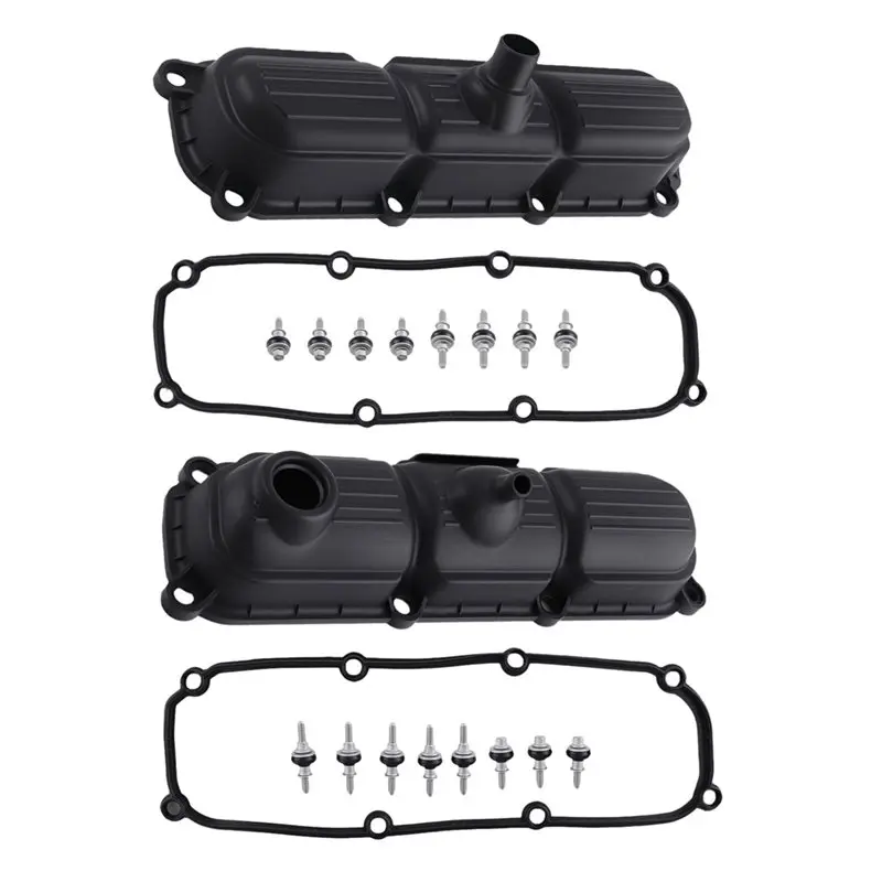 For Jeep Wrangler 3.8L 2007-2011 Compatible 1 Pair Valve Cover Assembly With Gaskets Part Numbers 4648980AB& 4648976AB-ABQA
