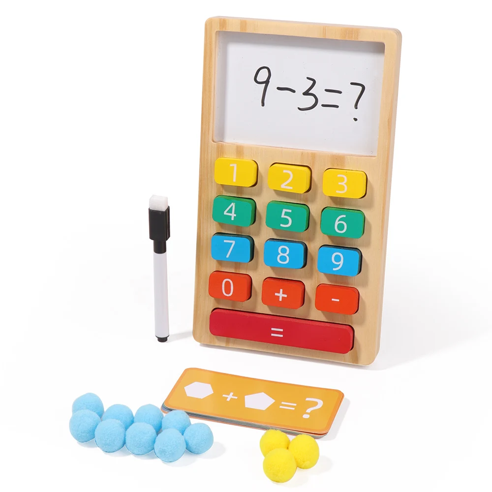 Wooden Toys Early Children's  Preschool Education Educational Math Arithmetic Toy Digital Cognition Addition and Subtraction