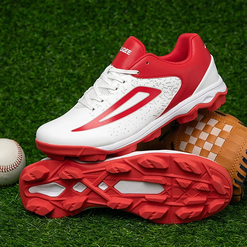 

Men‘s Baseball Shoes Women Non-slip Sprint Spikes Lacrosse Beginners Cricket Shoes Athletic Training Shoes Rugby Sneakers