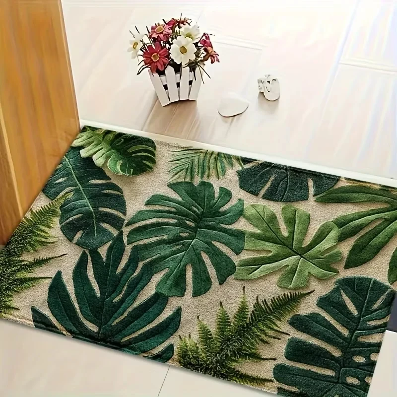 VIKAMA Weiche Küchenmatte im Retro-Landhausstil, rutschfest, für Eingangsbereich, Flur, Badezimmer, Schlafzimmer, Balkon, Teppich, Heimdekoration