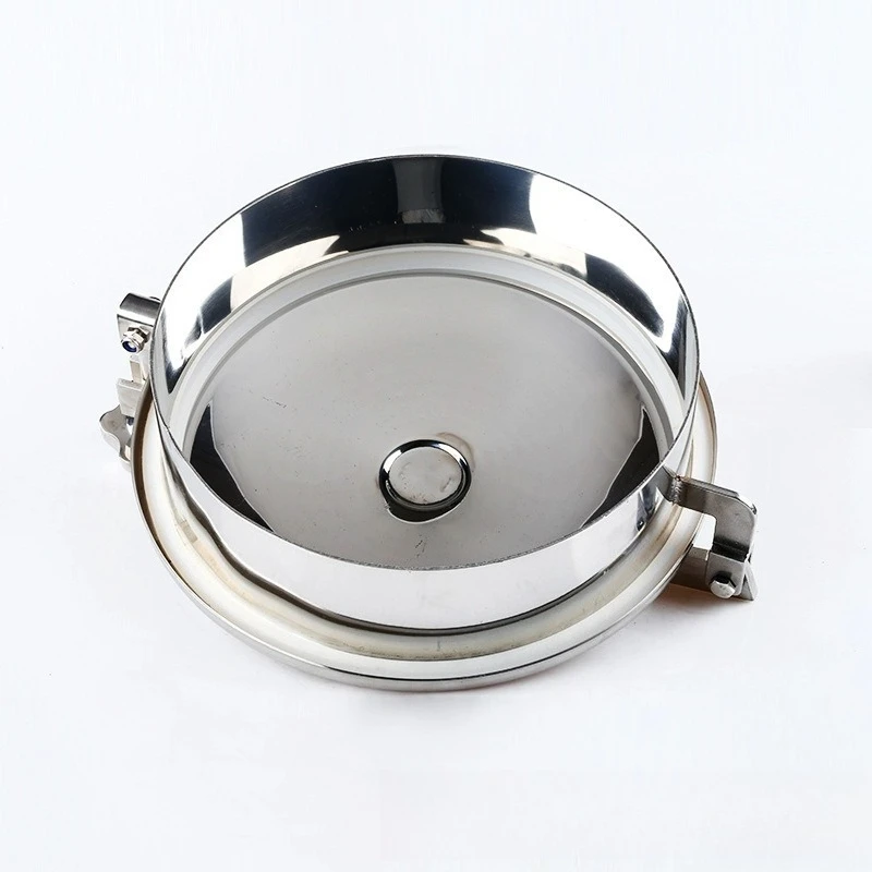 For oval manhole stainless steel 304 quick-opening inner and outer mirror polished manhole cover pipe fittings