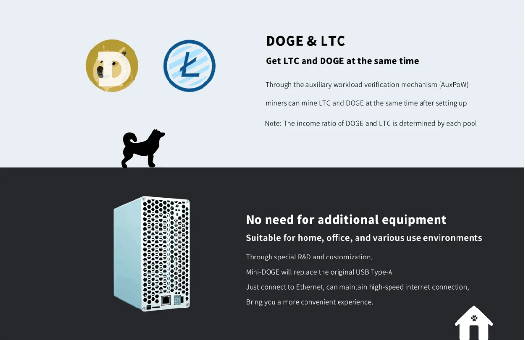 in stock WIFI  Goldshell Mini Doge 185M 300W Miner LTC Miner Mining Doge Coin With Mute PSU better than Antminer Innosilicon