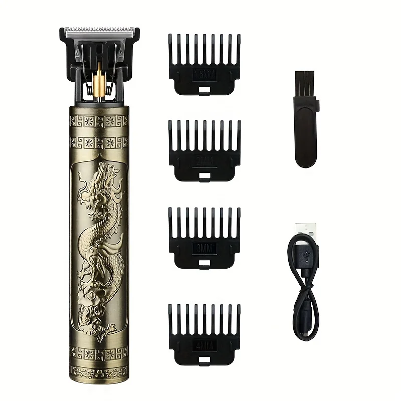 Professional hairdressing kit and beard trimmer set, USB rechargeable wireless electric hairdressing kit with sharp blades. image 2